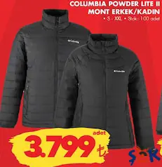 COLUMBİA POWDER LİTE II MONT ERKEK/KADIN
